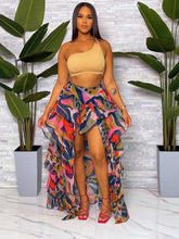 Load image into Gallery viewer, Tropical Hi lo skirt
