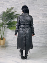 Load image into Gallery viewer, Leather Look trench
