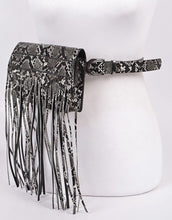 Load image into Gallery viewer, Snakeskin Fringe Fanny

