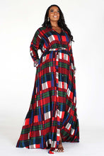 Load image into Gallery viewer, Plaid Dreams Duster Dress
