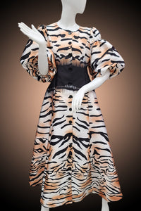 Tiger Stripes Coat Dress